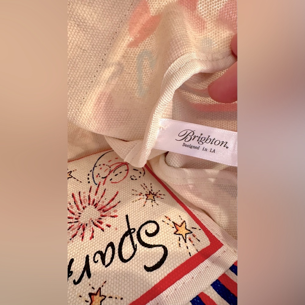 Brighton! Mini Tote Bag/Red White & You/Crossbody & Top Handle - Picture 14 of 16